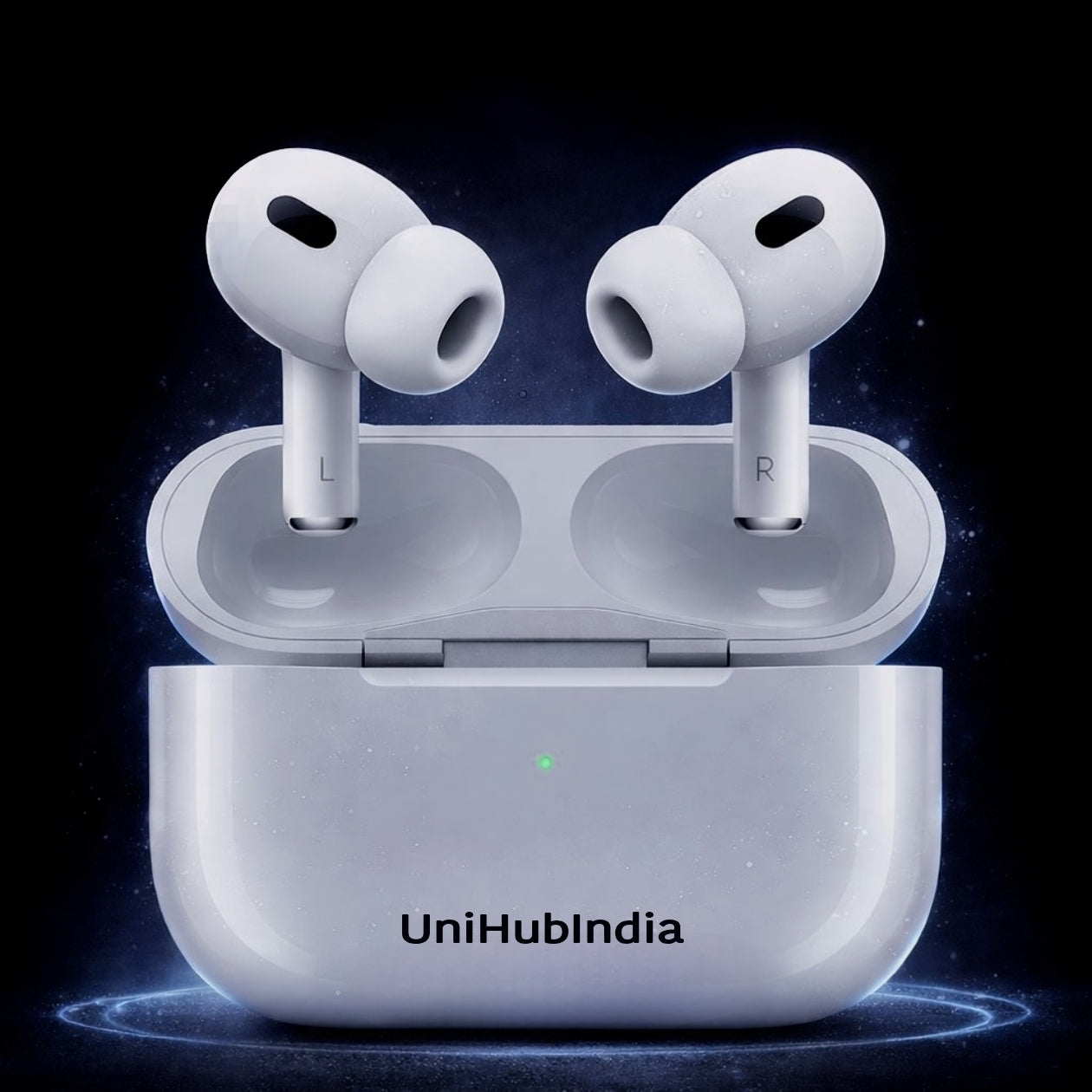 6 in 1 combo - UNI PODS PRO 2 FREE MAGSAFE POWERPACK 10000 MAH FREE 4 IN 1 MULTI CHARGING CABLE with silicon cover with sticky pods with cable protector