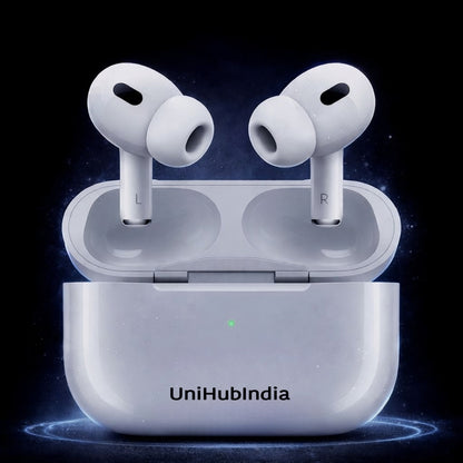 6 in 1 combo - UNI PODS PRO 2 FREE MAGSAFE POWERPACK 10000 MAH FREE 4 IN 1 MULTI CHARGING CABLE with silicon cover with sticky pods with cable protector