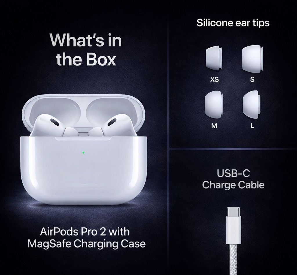 6 in 1 combo - UNI PODS PRO 2 FREE MAGSAFE POWERPACK 10000 MAH FREE 4 IN 1 MULTI CHARGING CABLE with silicon cover with sticky pods with cable protector